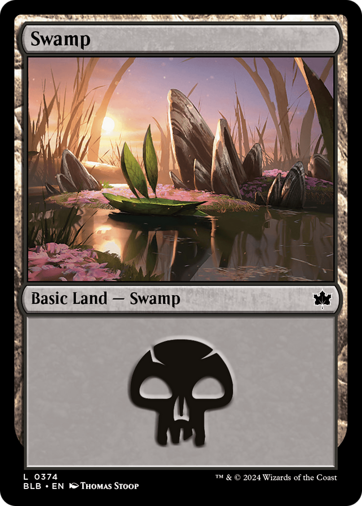 Swamp (0374) [Bloomburrow] | Card Merchant Takapuna