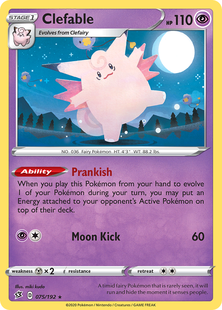 Clefable (075/192) [Sword & Shield: Rebel Clash] | Card Merchant Takapuna