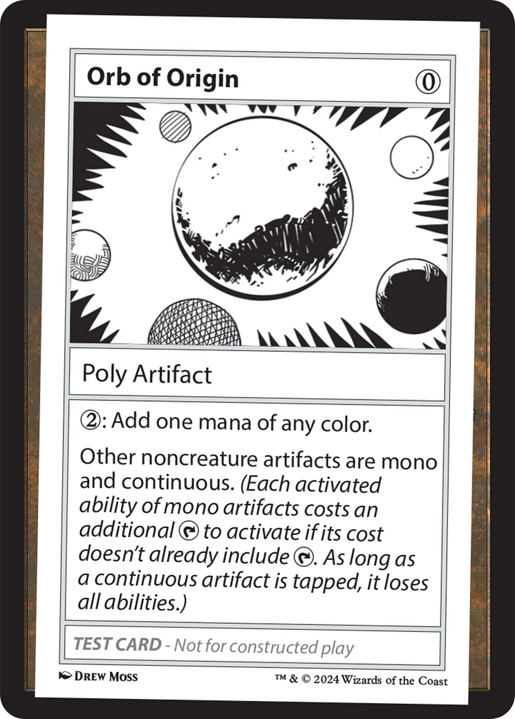 Orb of Origin [Mystery Booster 2 Playtest Cards] | Card Merchant Takapuna