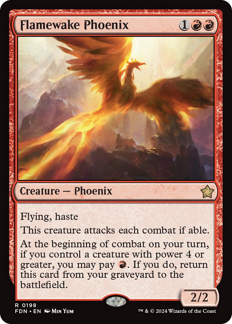 Flamewake Phoenix [Foundations] | Card Merchant Takapuna