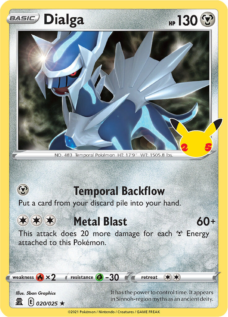 Dialga (020/025) [Celebrations: 25th Anniversary] | Card Merchant Takapuna