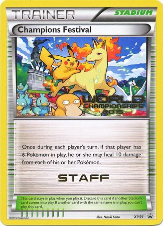 Champions Festival 2015 Staff (XY91) [XY: Black Star Promos] | Card Merchant Takapuna