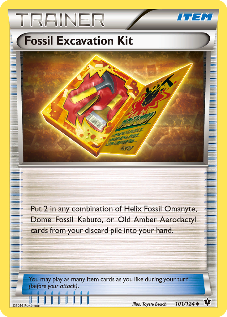 Fossil Excavation Kit (101/124) [XY: Fates Collide] | Card Merchant Takapuna