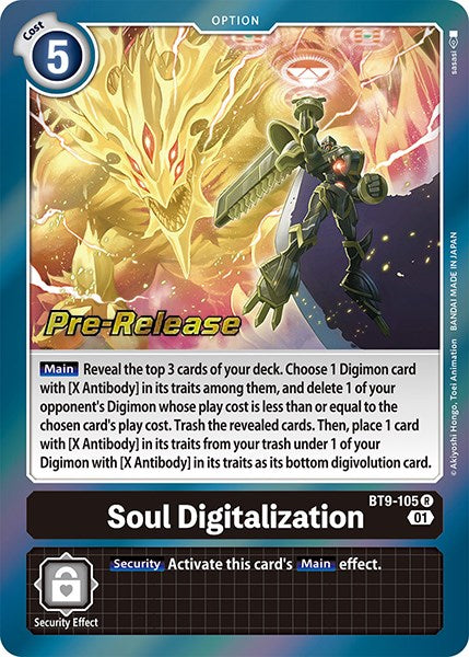 Soul Digitalization [BT9-105] [X Record Pre-Release Promos] | Card Merchant Takapuna