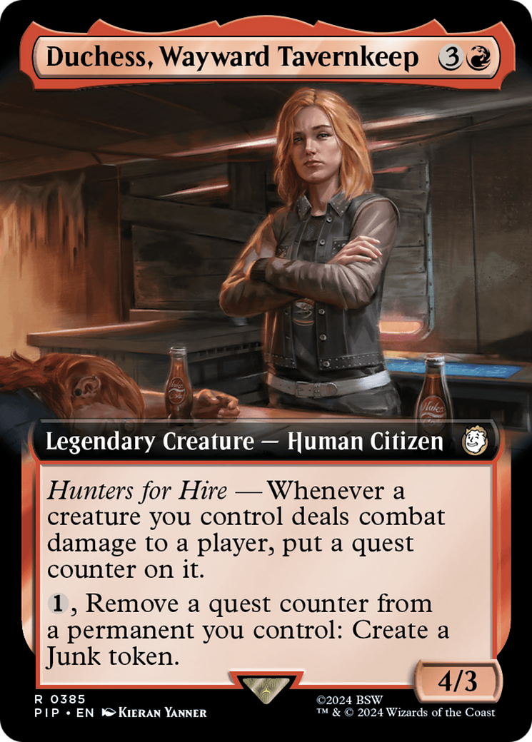 Duchess, Wayward Tavernkeep (Extended Art) [Fallout] | Card Merchant Takapuna