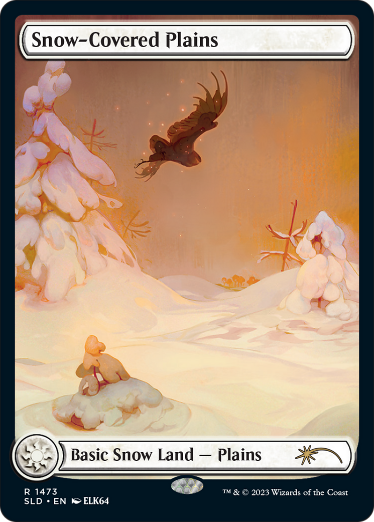 Snow-Covered Plains (1473) (Rainbow Foil) [Secret Lair Drop Series] | Card Merchant Takapuna