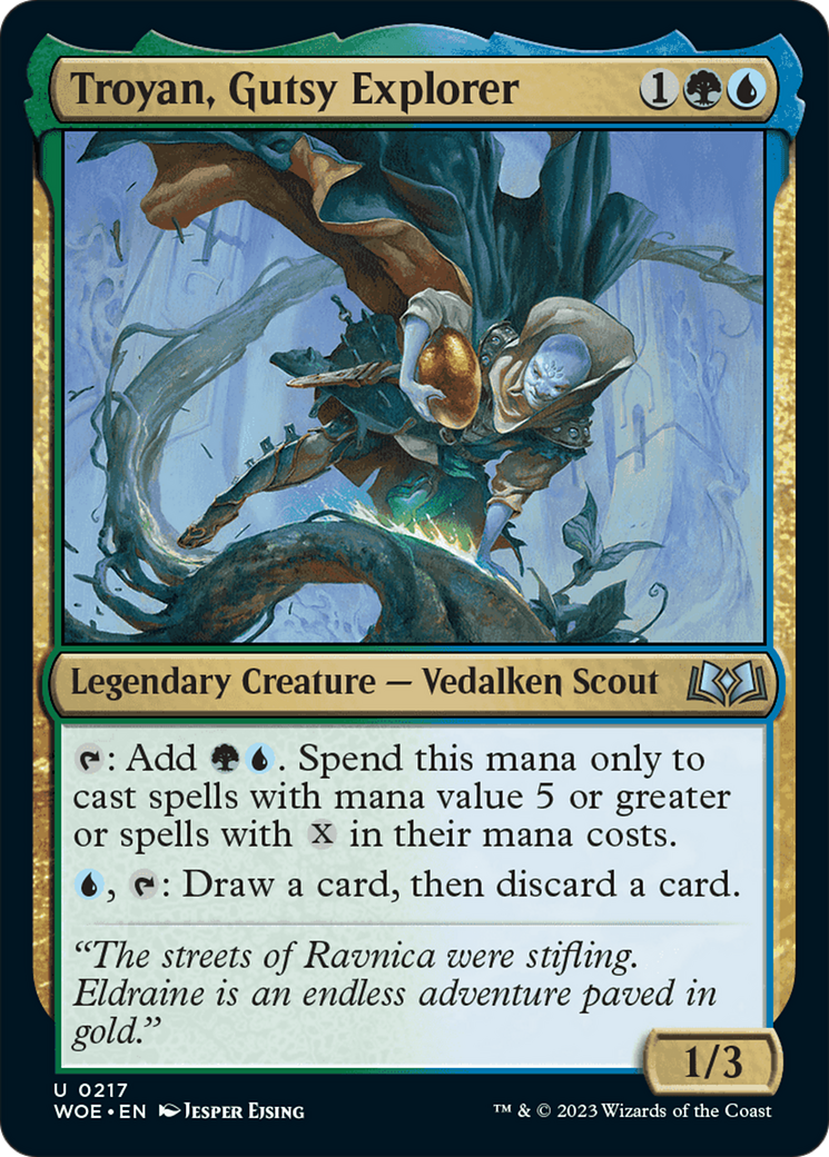 Troyan, Gutsy Explorer [Wilds of Eldraine] | Card Merchant Takapuna