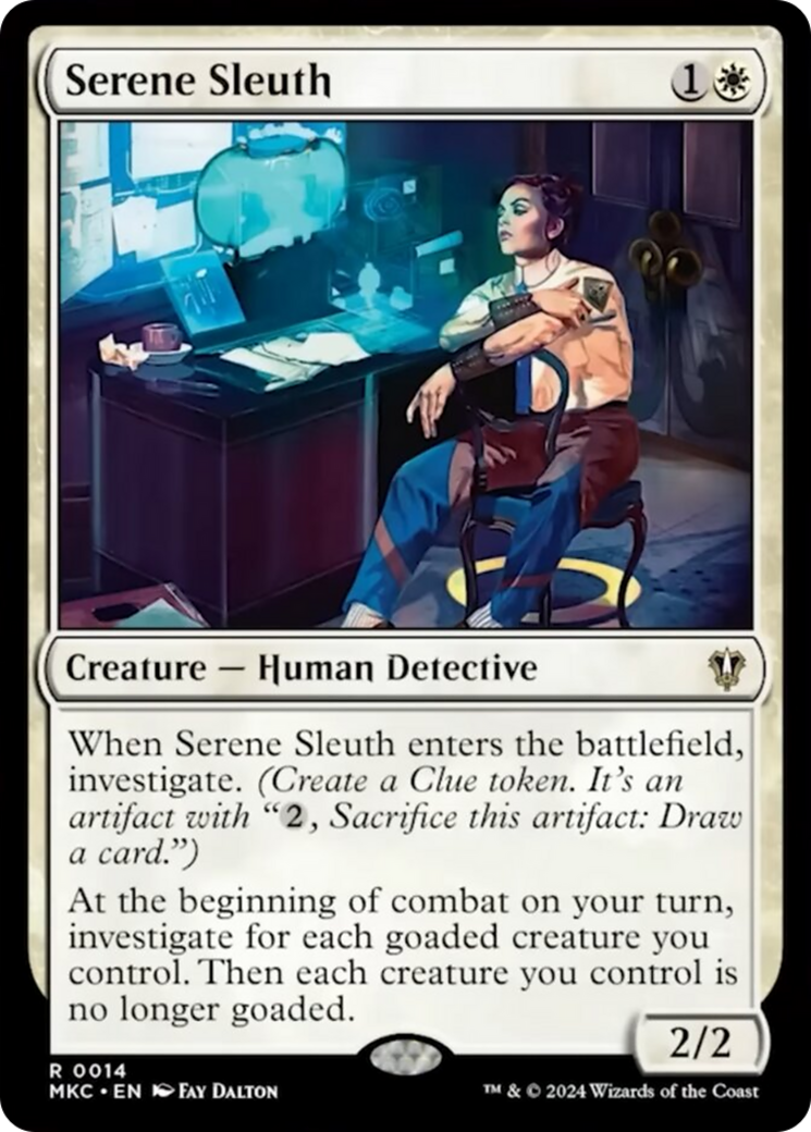 Serene Sleuth [Murders at Karlov Manor Commander] | Card Merchant Takapuna