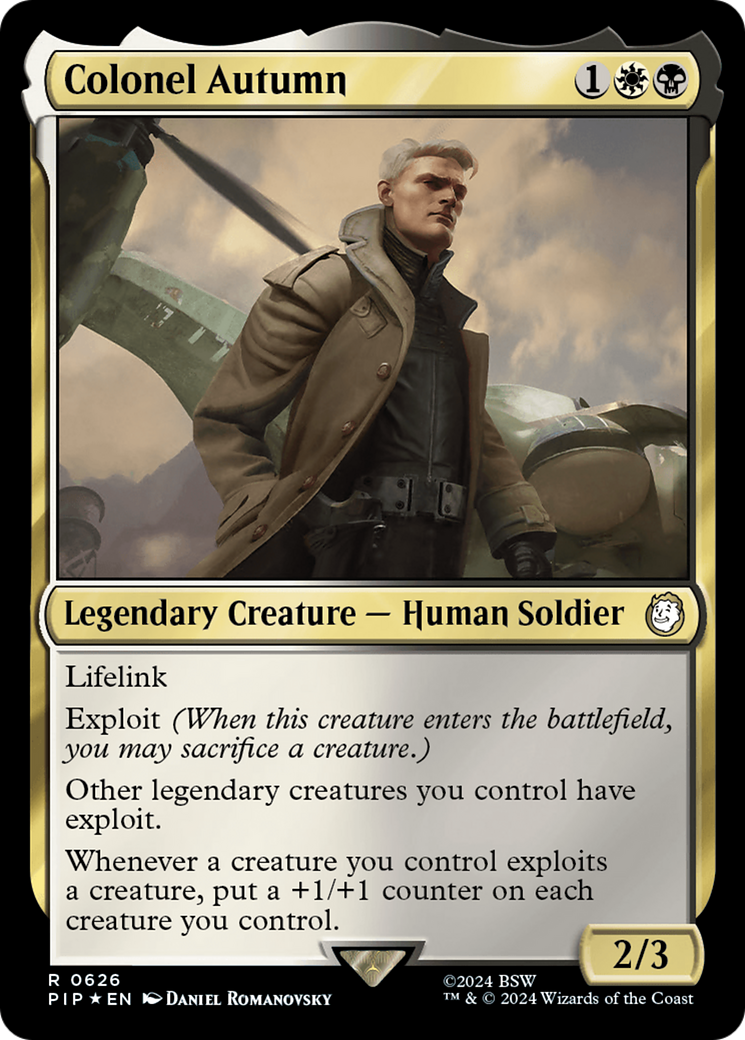 Colonel Autumn (Surge Foil) [Fallout] | Card Merchant Takapuna