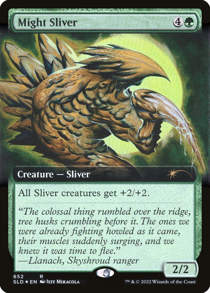 Might Sliver (Extended Art) [Secret Lair Drop Promos] | Card Merchant Takapuna