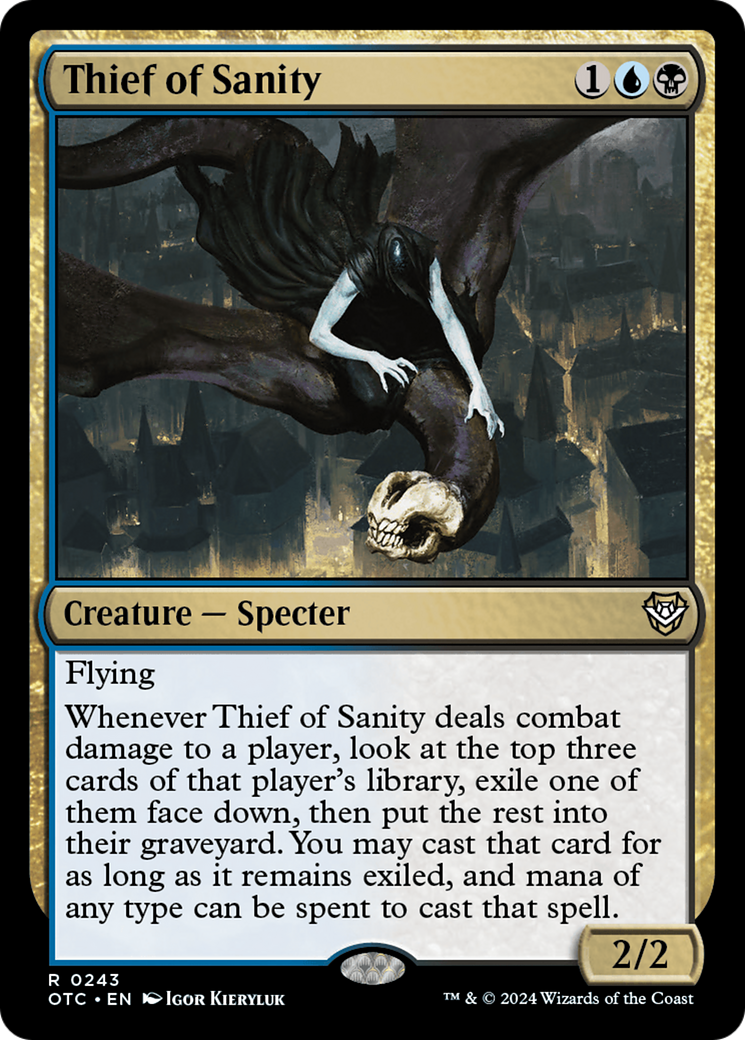 Thief of Sanity [Outlaws of Thunder Junction Commander] | Card Merchant Takapuna