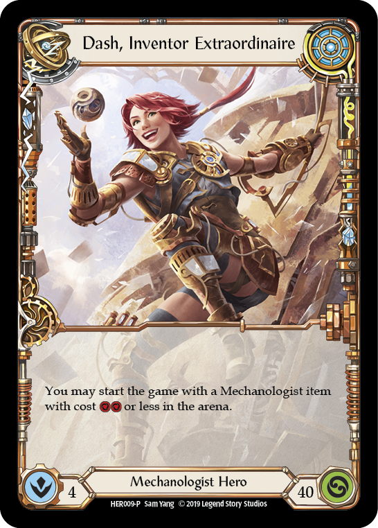 Dash, Inventor Extraordinaire [HER009-P] (Promo)  1st Edition Cold Foil | Card Merchant Takapuna