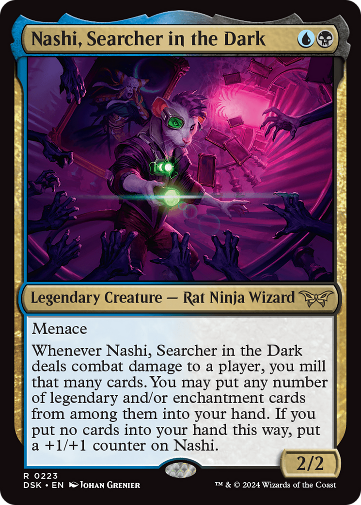 Nashi, Searcher in the Dark [Duskmourn: House of Horror] | Card Merchant Takapuna