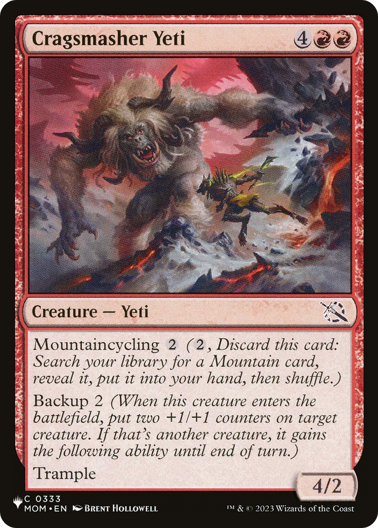 Cragsmasher Yeti [The List Reprints] | Card Merchant Takapuna