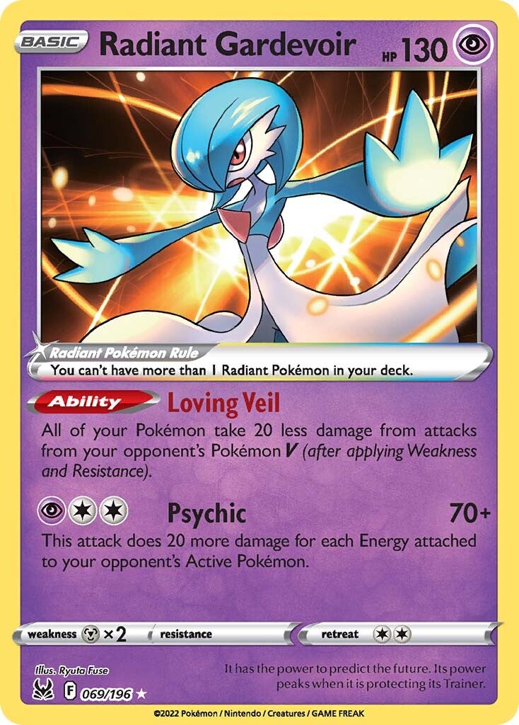 Radiant Gardevoir (069/196) [Sword & Shield: Lost Origin] | Card Merchant Takapuna