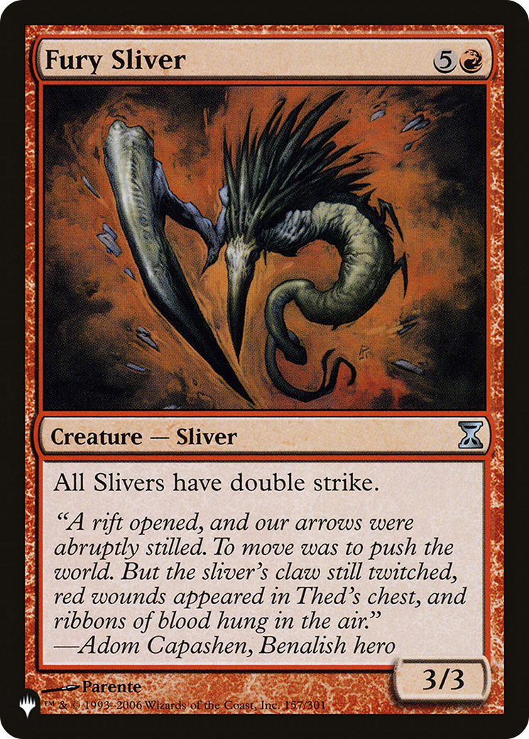 Fury Sliver [The List Reprints] | Card Merchant Takapuna