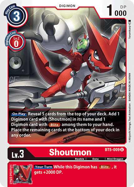 Shoutmon [BT5-009] [Battle of Omni] | Card Merchant Takapuna