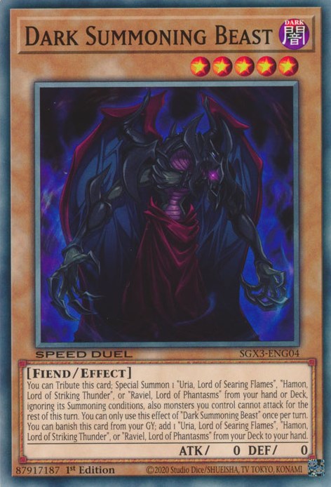 Dark Summoning Beast [SGX3-ENG04] Common | Card Merchant Takapuna