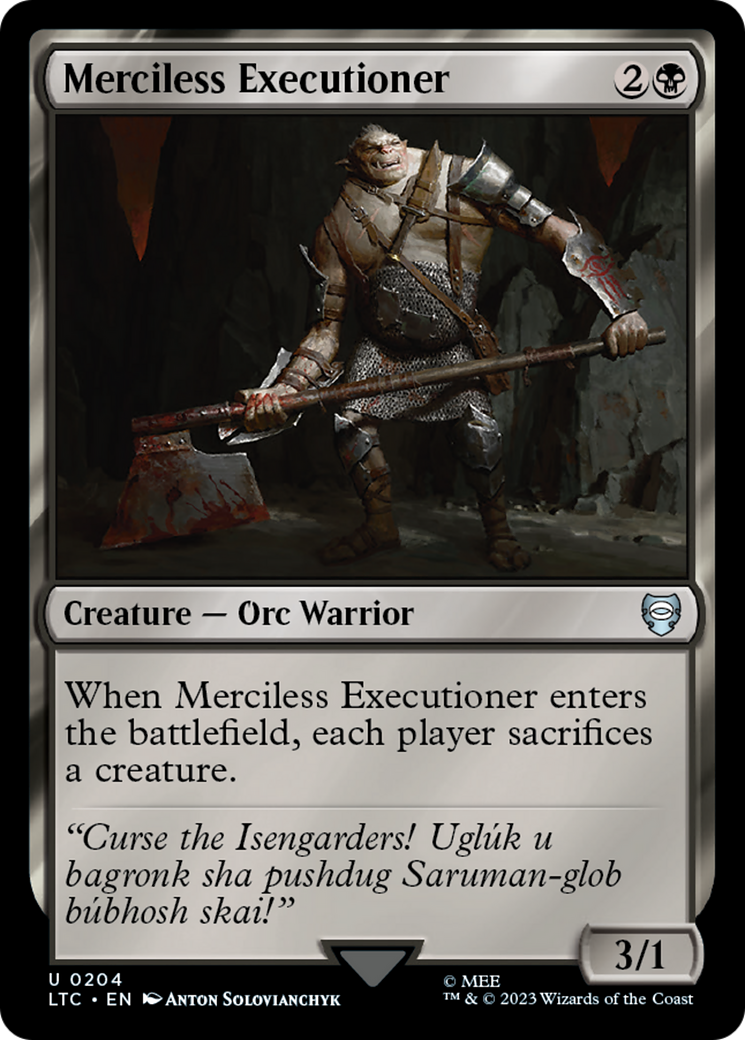 Merciless Executioner [The Lord of the Rings: Tales of Middle-Earth Commander] | Card Merchant Takapuna