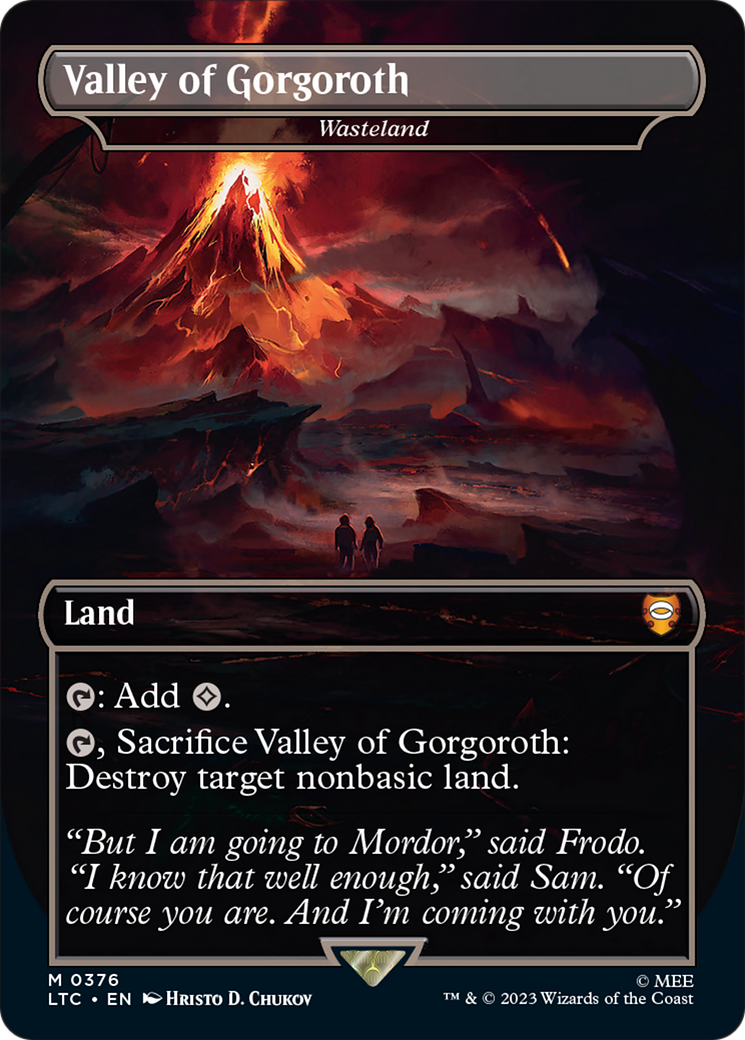 Valley of Gorgoroth - Wasteland [The Lord of the Rings: Tales of Middle-Earth Commander] | Card Merchant Takapuna