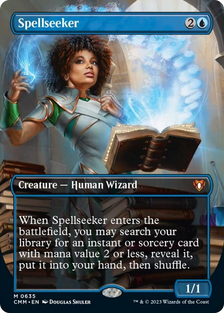 Spellseeker (Borderless Alternate Art) [Commander Masters] | Card Merchant Takapuna