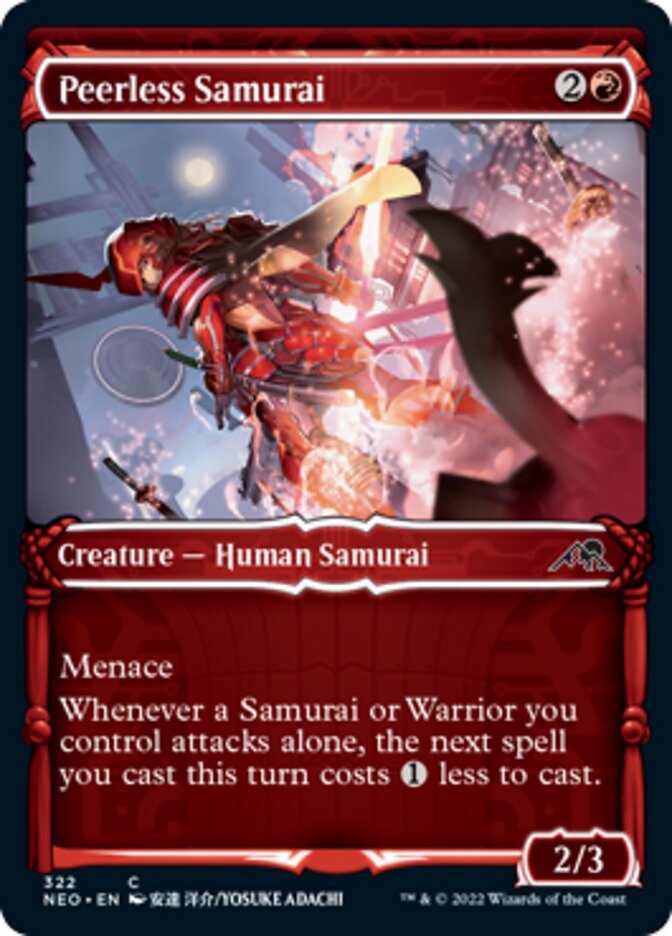 Peerless Samurai (Showcase Samurai) [Kamigawa: Neon Dynasty] | Card Merchant Takapuna