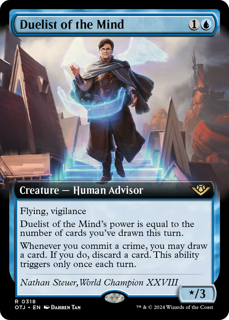 Duelist of the Mind (Extended Art) [Outlaws of Thunder Junction] | Card Merchant Takapuna