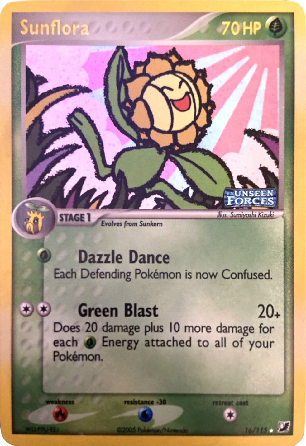 Sunflora (16/115) (Stamped) [EX: Unseen Forces] | Card Merchant Takapuna