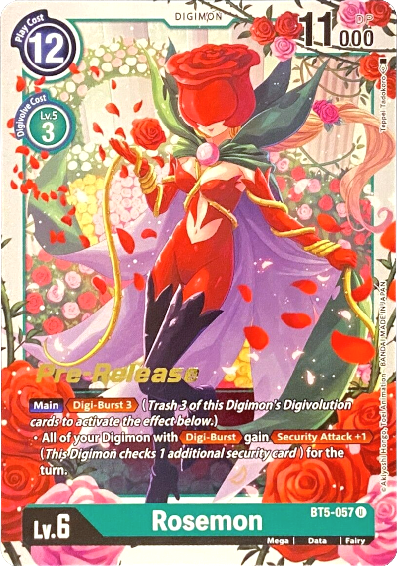 Rosemon [BT5-057] [Battle of Omni Pre-Release Promos] | Card Merchant Takapuna