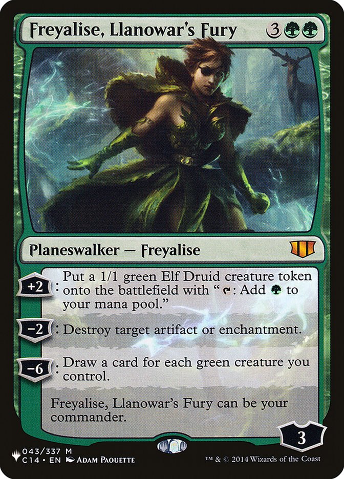 Freyalise, Llanowar's Fury [The List] | Card Merchant Takapuna