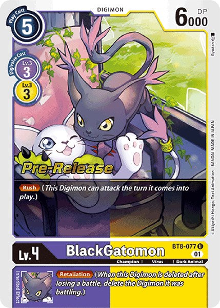 BlackGatomon [BT8-077] [New Awakening Pre-Release Cards] | Card Merchant Takapuna