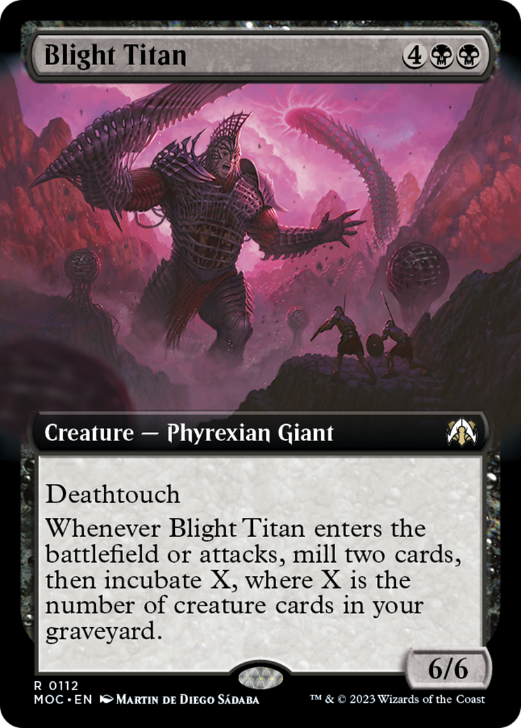 Blight Titan (Extended Art) [March of the Machine Commander] | Card Merchant Takapuna