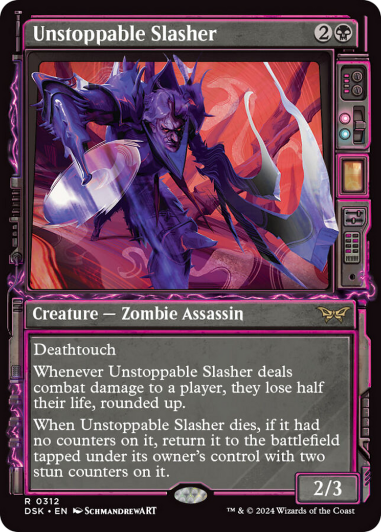 Unstoppable Slasher (Showcase) [Duskmourn: House of Horror] | Card Merchant Takapuna