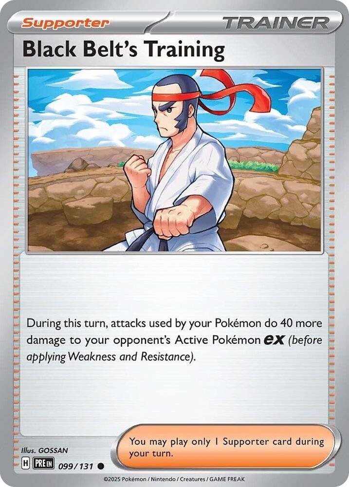 Black Belt's Training (099/131) [Scarlet & Violet: Prismatic Evolutions] | Card Merchant Takapuna