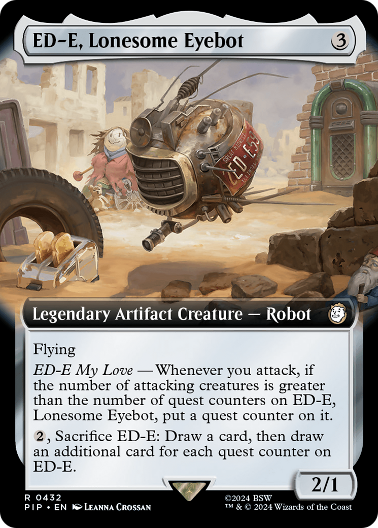 ED-E, Lonesome Eyebot (Extended Art) [Fallout] | Card Merchant Takapuna