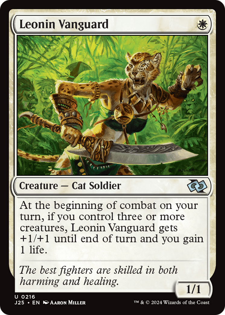 Leonin Vanguard [Foundations Jumpstart] | Card Merchant Takapuna