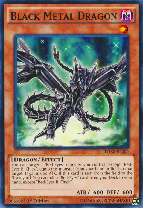 Black Metal Dragon [LDK2-ENJ06] Common | Card Merchant Takapuna