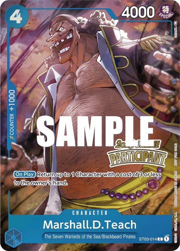 Marshall.D.Teach (Online Regional 2023) [Participant] [One Piece Promotion Cards] | Card Merchant Takapuna