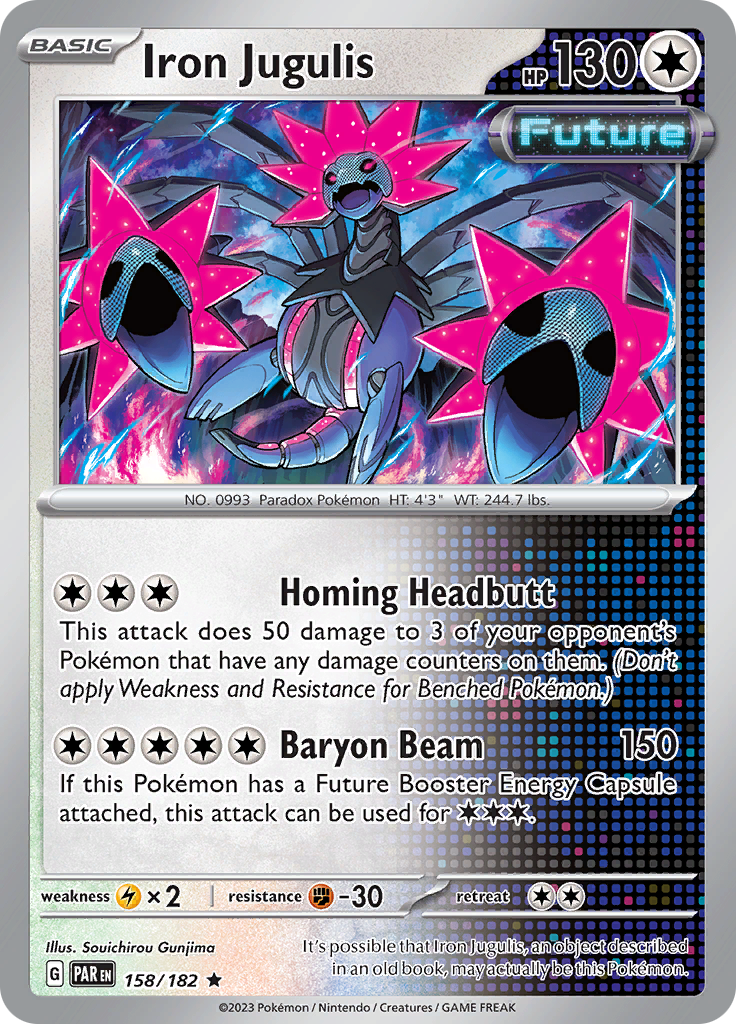 Iron Jugulis (158/182) [Scarlet & Violet: Paradox Rift] | Card Merchant Takapuna