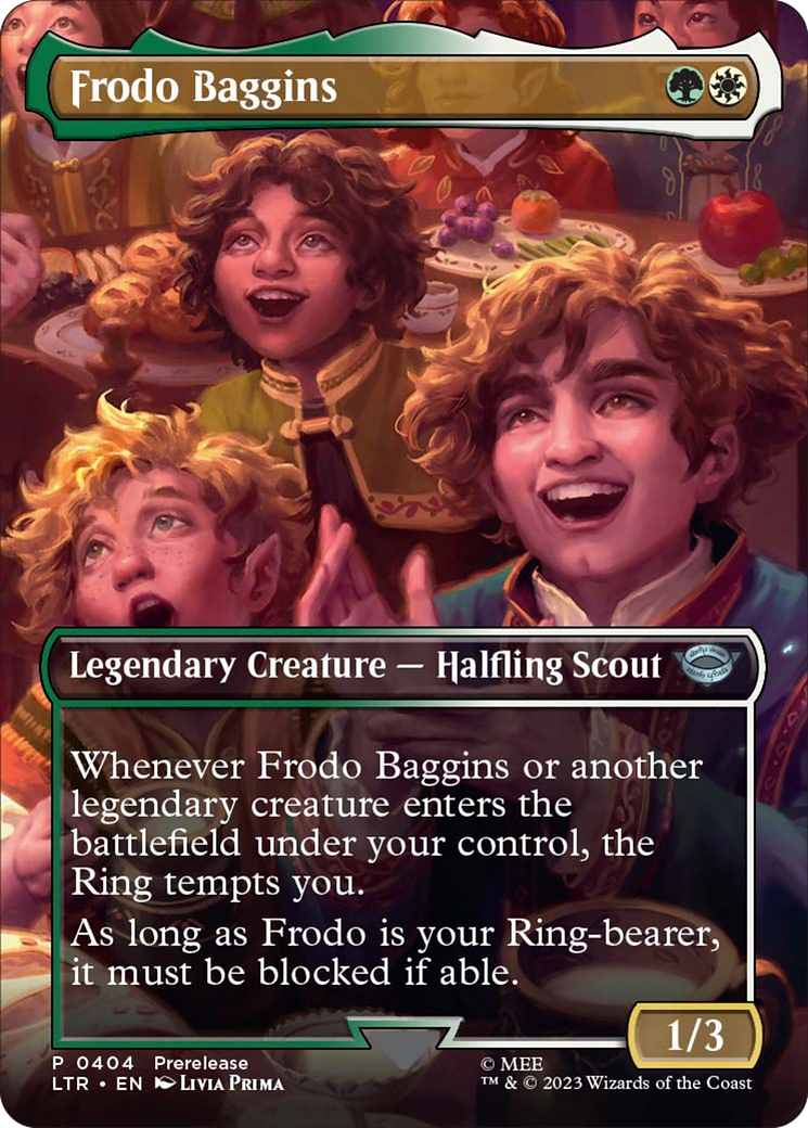 Frodo Baggins (Borderless Alternate Art) [The Lord of the Rings: Tales of Middle-Earth] | Card Merchant Takapuna