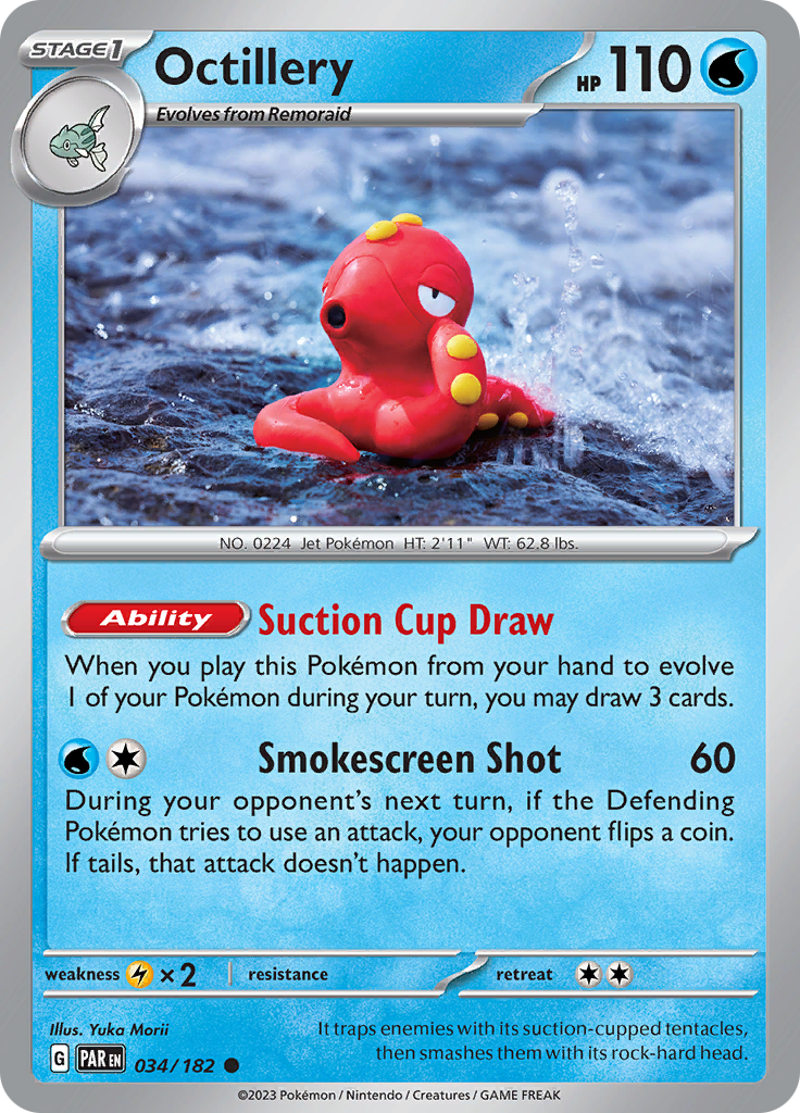 Octillery (034/182) [Scarlet & Violet: Paradox Rift] | Card Merchant Takapuna