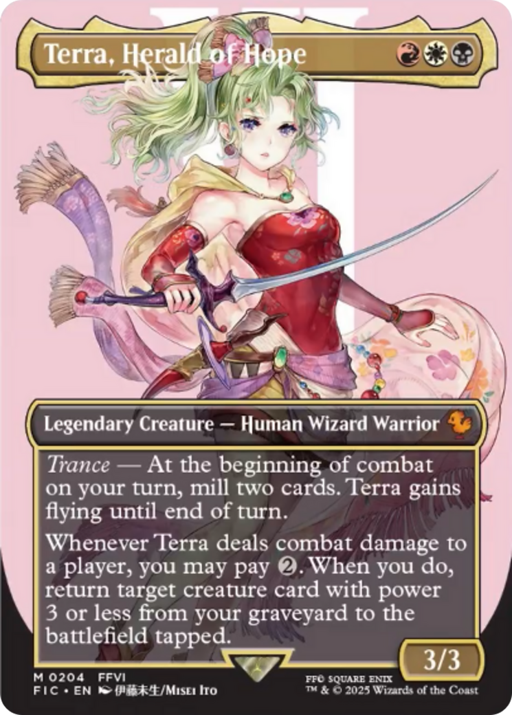 Terra, Herald of Hope (Borderless) [FINAL FANTASY Commander] | Card Merchant Takapuna