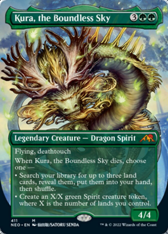 Kura, the Boundless Sky (Borderless Alternate Art) [Kamigawa: Neon Dynasty] | Card Merchant Takapuna