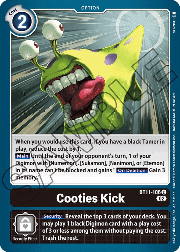 Cooties Kick [BT11-106] [Dimensional Phase] | Card Merchant Takapuna