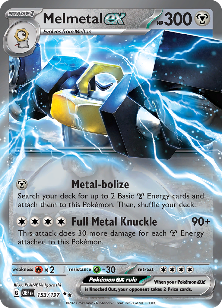 Melmetal ex (153/197) [Scarlet & Violet: Obsidian Flames] | Card Merchant Takapuna