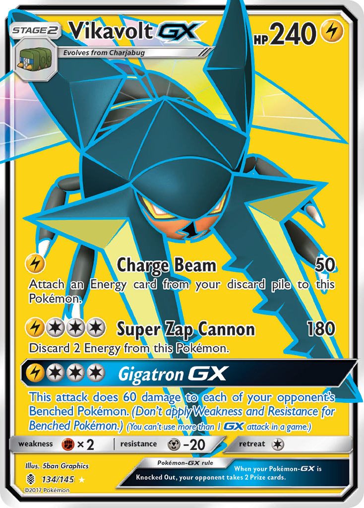 Vikavolt GX (134/145) [Sun & Moon: Guardians Rising] | Card Merchant Takapuna