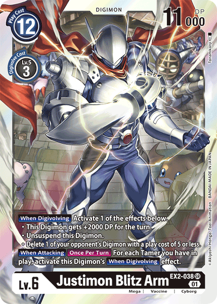 Justimon Blitz Arm [EX2-038] [Digital Hazard] | Card Merchant Takapuna