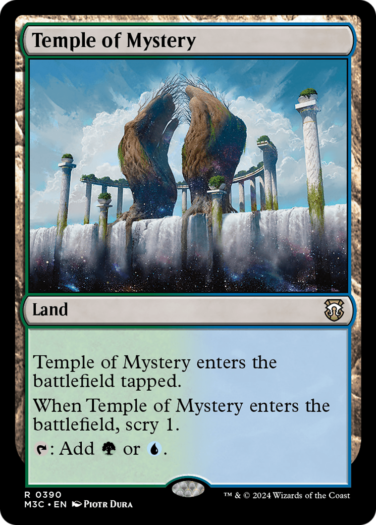 Temple of Mystery (Ripple Foil) [Modern Horizons 3 Commander] | Card Merchant Takapuna