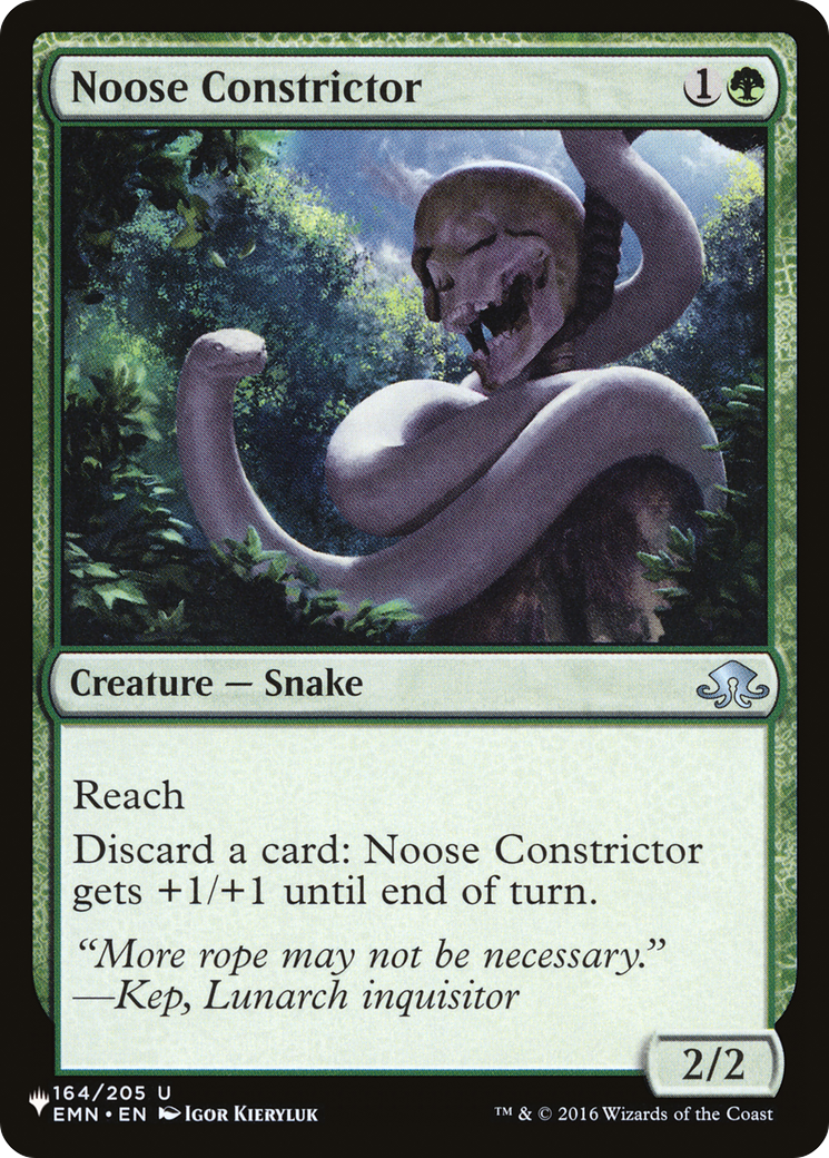 Noose Constrictor [The List Reprints] | Card Merchant Takapuna