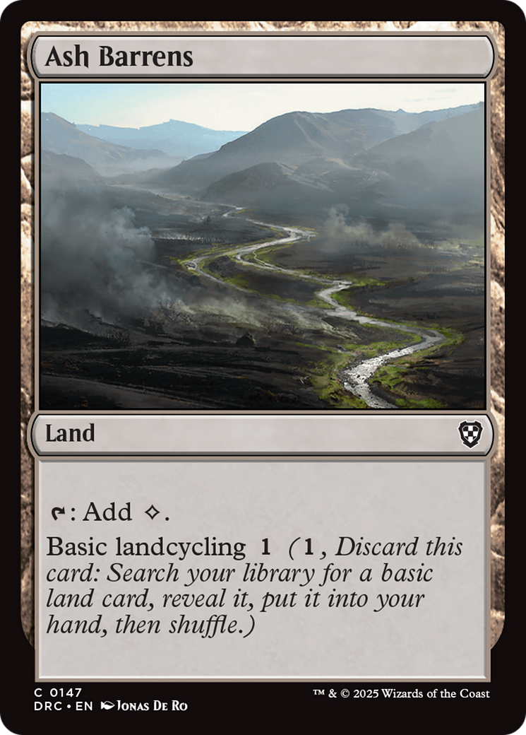 Ash Barrens [Aetherdrift Commander] | Card Merchant Takapuna